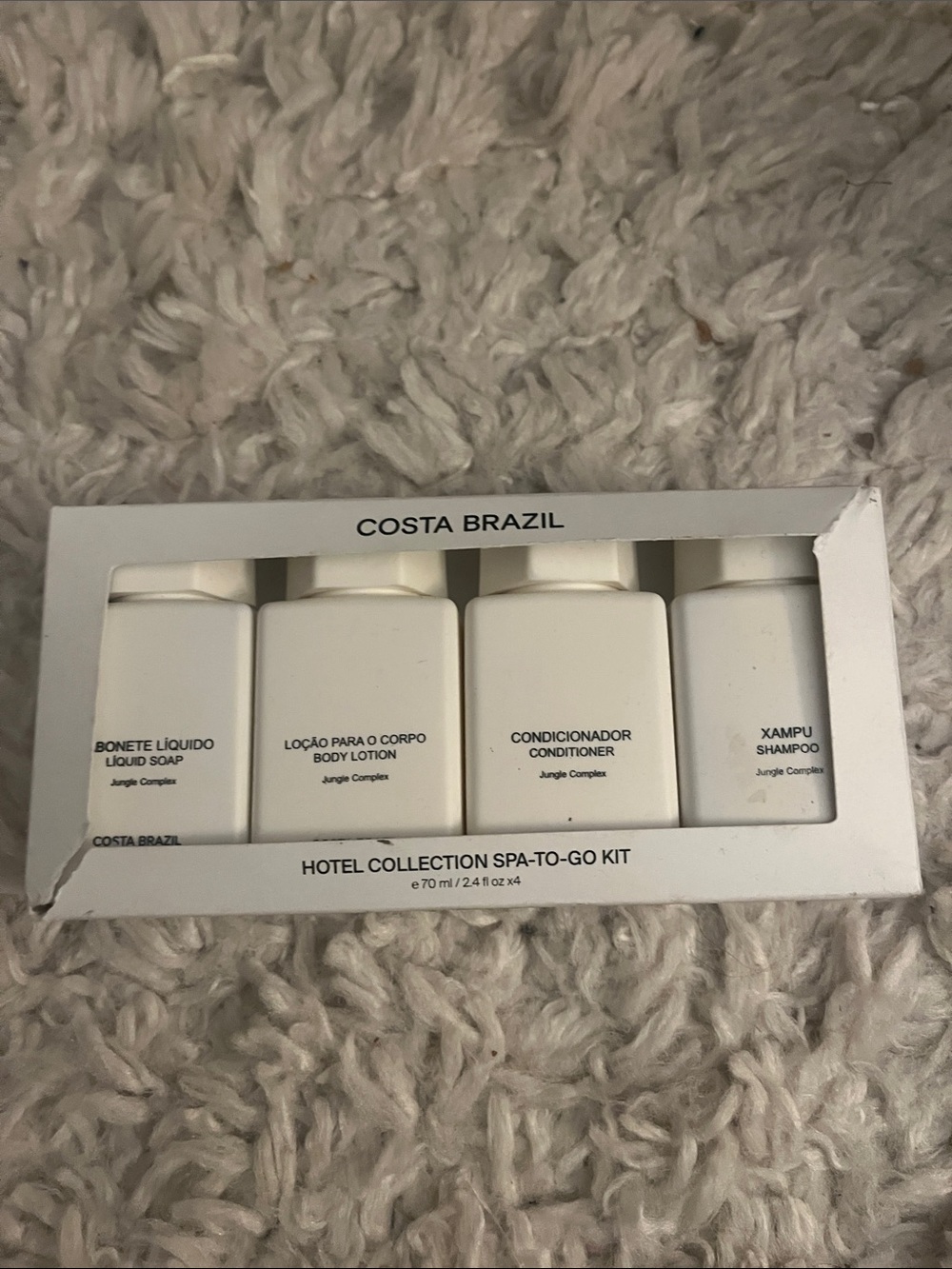Costa Brazil White Hotel Collection Spa-to-Go Conditioner (Women Hair Shampoo)